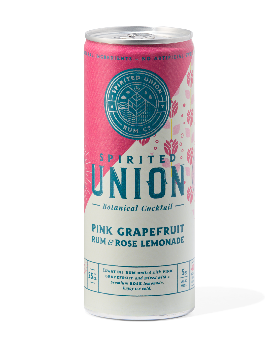 Spirited Union Pink Rum & Rose Lemonade 250ml