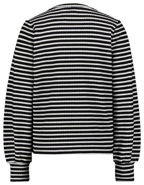 dames sweater Cherry zwart/wit zwart/wit - 1000029490 - HEMA