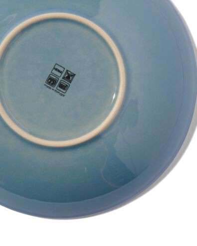 diep bord Ø23cm Porto reactief glazuur blauw - 9602023 - HEMA