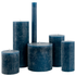 rustieke kaarsen blauw blauw - 1000020029 - HEMA