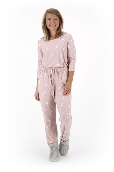 damespyjama micro roze - 1000020326 - HEMA