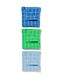 vaatdoekjes 30x30 katoen roblauw/groen - 3 stuks - 5420162 - HEMA