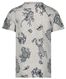 kinder t-shirt kikkers grijsmelange - 1000027591 - HEMA