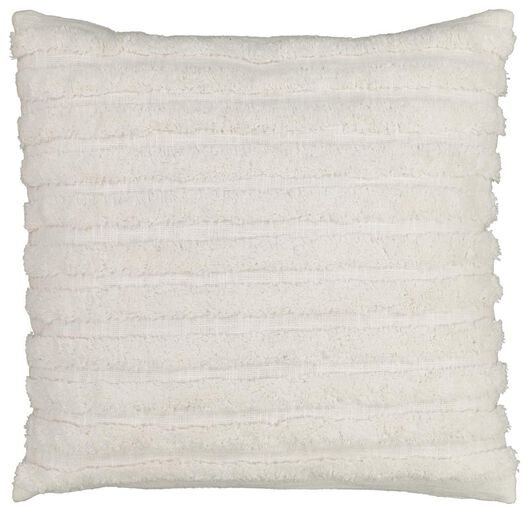Dagaanbieding - kussen gevuld 50x50 streep wit dagelijkse koopjes