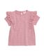 baby t-shirt met borduur en ruffles lichtpaars lichtpaars - 1000030707 - HEMA