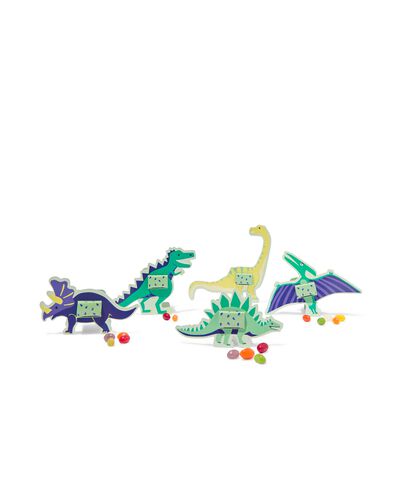 traktatiezak jelly beans dino - 8 stuks - 10200030 - HEMA