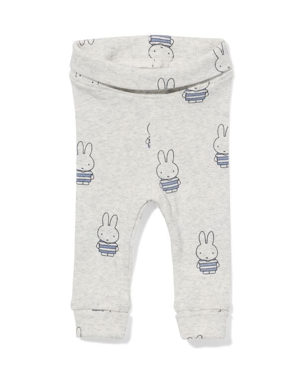 nijntje newborn meegroeilegging rib grijsmelange grijsmelange - 33433520GREYMELANGE - HEMA