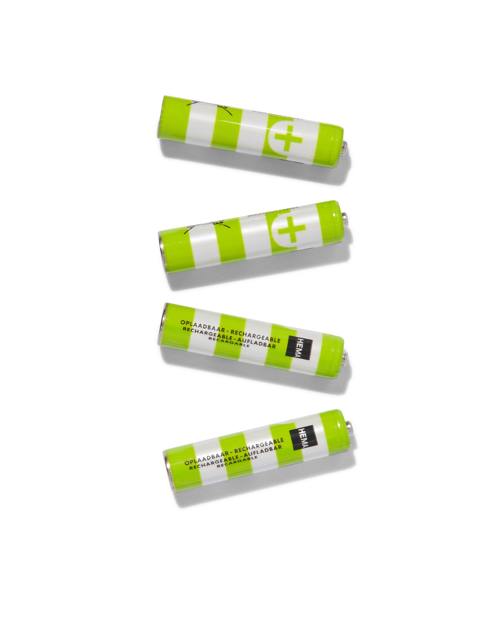 oplaadbare AAA batterijen 800mAh - 4 stuks - 41290271 - HEMA