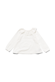 baby blouse broderie kraag gebroken wit gebroken wit - 1000029727 - HEMA