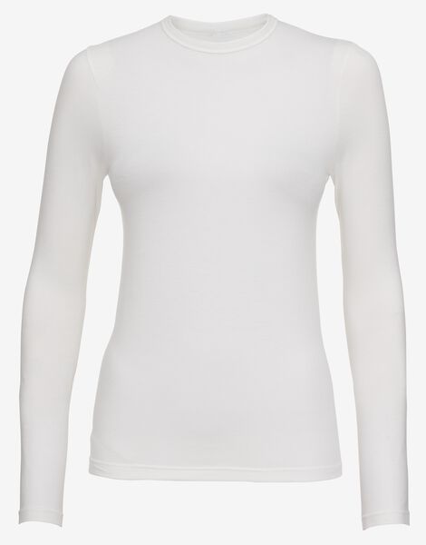 dames thermo t-shirt wit wit - 1000002188 - HEMA