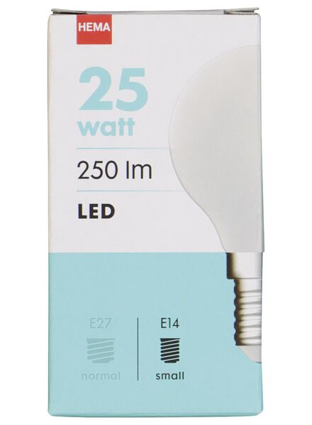 LED lamp 25W - 250 lm - kogel - mat - 20020033 - HEMA