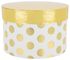 cadeaudoos Ø22.5x15 - karton - stippen - 14700348 - HEMA
