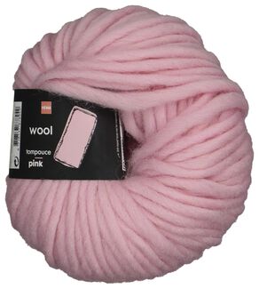 angst Op de grond schors garen wol 50gram roze - HEMA