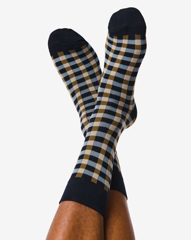 heren sokken met katoen - 2 paar grijsmelange grijsmelange - 4130750GREYMELANGE - HEMA