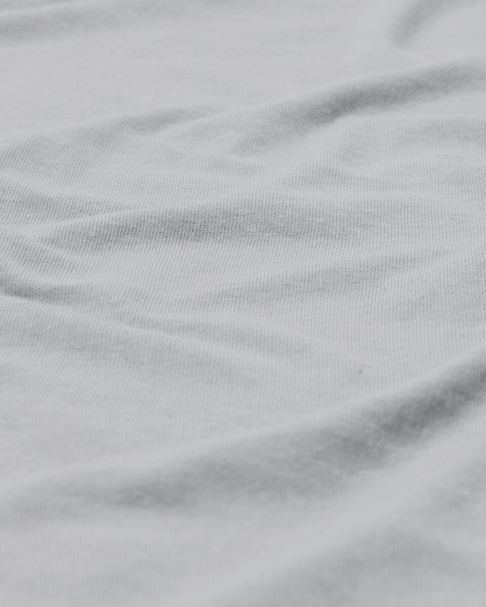 hoeslaken topmatras - jersey katoen - 160 x 200 cm - lichtgrijs - 5140108 - HEMA