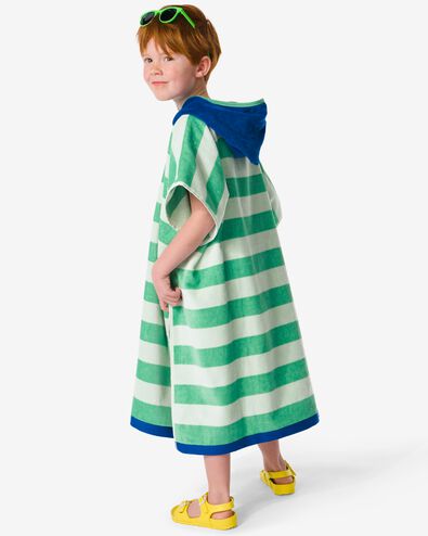 kinder strandponcho 68x78cm strepen - 5290110 - HEMA
