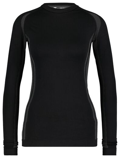 volwassenen thermo t-shirt zwart - 1000001159 - HEMA