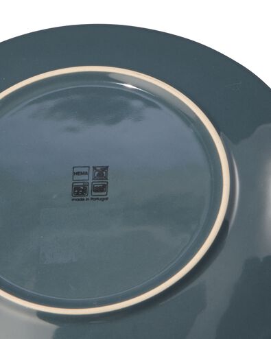 ontbijtbord Ø23cm Porto reactief glazuur zwart - 9602030 - HEMA