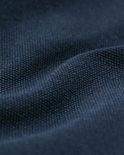 heren overhemd piqué donkerblauw M - 2116215 - HEMA