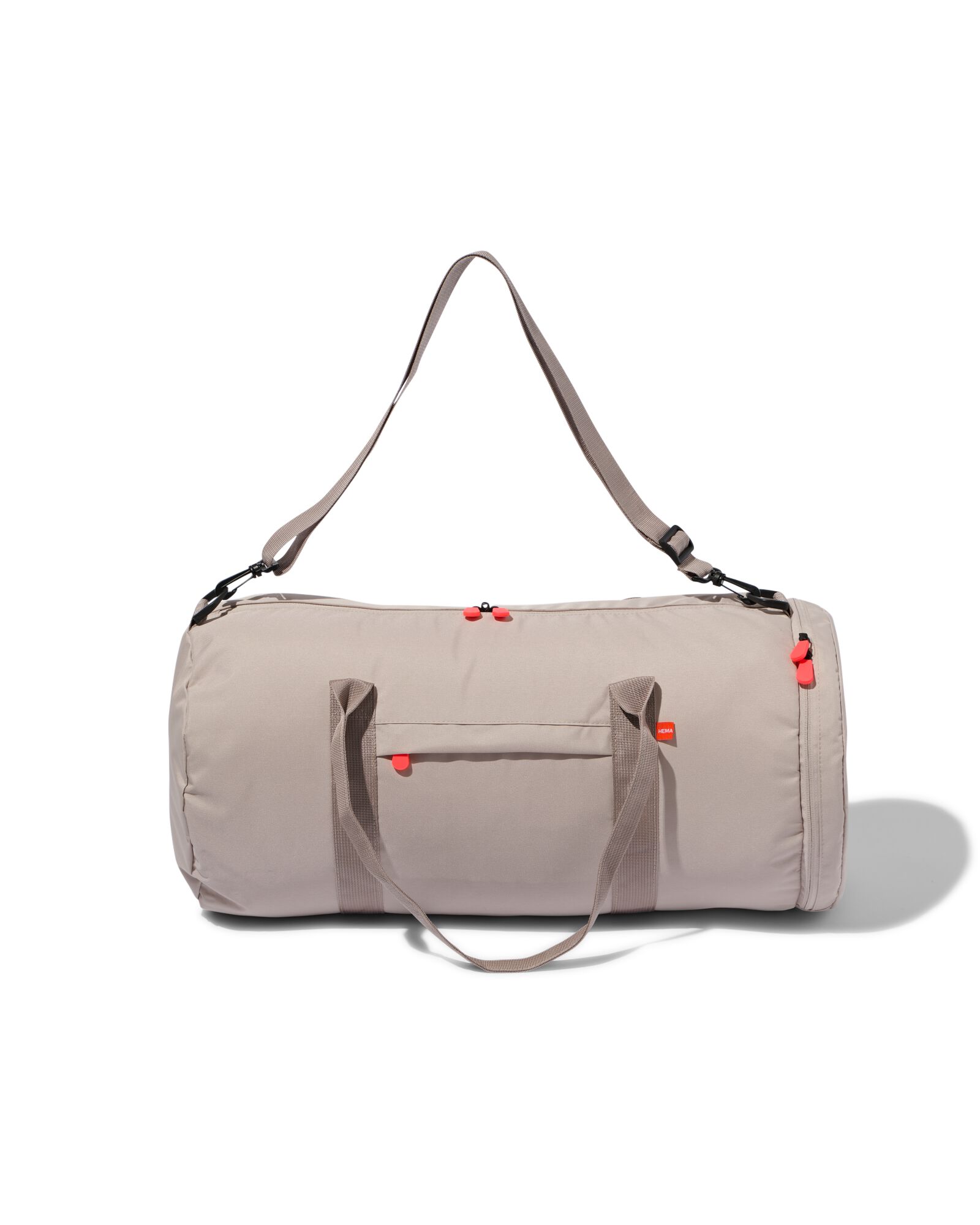 opvouwbare duffel tas rPET 38L 53x26x28 beige - 18640061 - HEMA