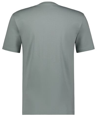 heren t-shirt regular fit o-hals lichtgroen - 1000027600 - HEMA