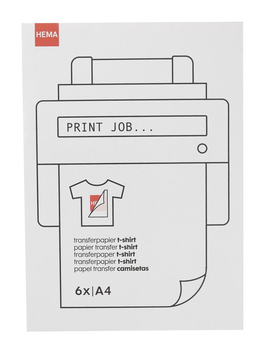 Het koud krijgen Zenuwinzinking vervormen t-shirt transferpapier - HEMA