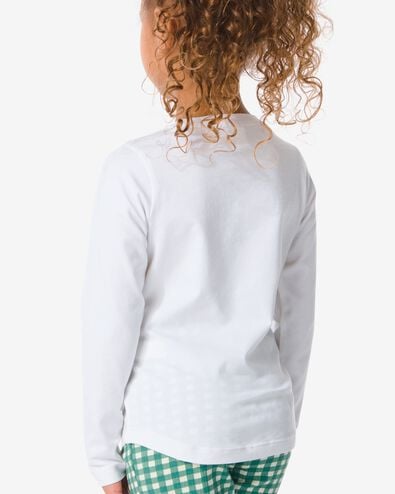 kinder t-shirts biologisch katoen - 2 stuks wit wit - 30835607WHITE - HEMA