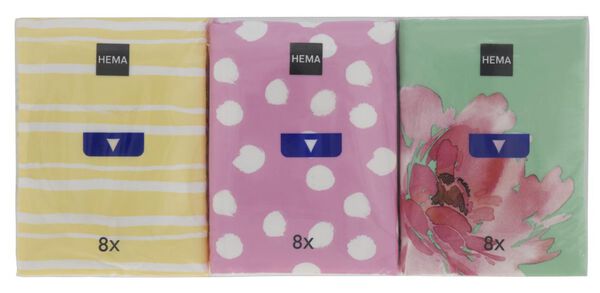 zakdoekjes 4-laags mini - 6x8 stuks - 11511112 - HEMA