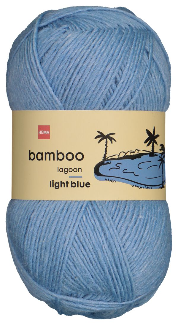 garen wol bamboe 100gram blauw - 1000029018 - HEMA