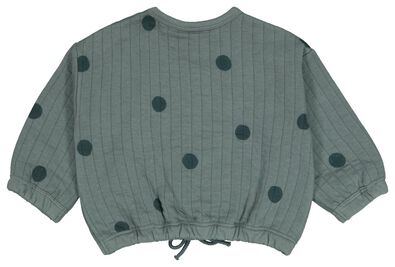 babysweater stippen groen - 1000025140 - HEMA