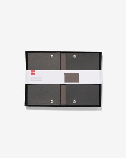 kartonnen doos geschikt voor A4 zwart - 39822195 - HEMA