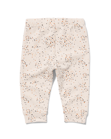 newborn kledingset broek en overslaghemd sweat met bamboe ecru ecru - 1000029840 - HEMA