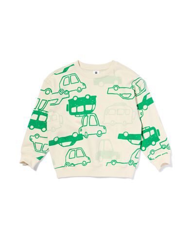 kindertrui auto's groen groen - 30792504GREEN - HEMA