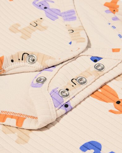 meegroeiromper ecovero™ hondjes gebroken wit gebroken wit - 33307250OFFWHITE - HEMA