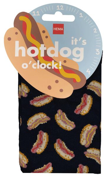 sokken maat 42-46 hotdog o'clock - 61150102 - HEMA