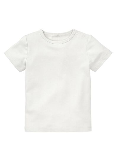 baby t-shirt bamboe gebroken wit gebroken wit - 1000012981 - HEMA