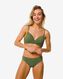 dames beugelloze bikinitop legergroen XL - 22310980 - HEMA
