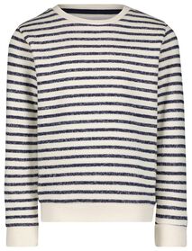 kinder sweater met strepen donkerblauw donkerblauw - 1000029219 - HEMA
