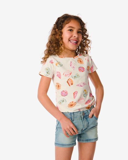 kindershort denim lichtblauw - 1000031418 - HEMA