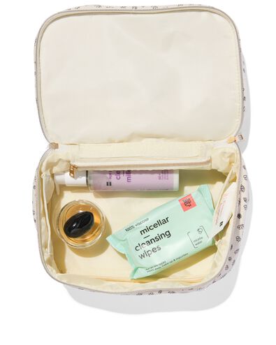 beautycase met organizer 17x25x15 canvas - 11890653 - HEMA