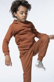kinder sweater met capuchon bruin bruin - 1000028774 - HEMA