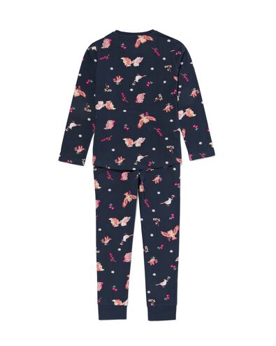 kinder pyjama met vogels donkerblauw donkerblauw - 23010780DARKBLUE - HEMA