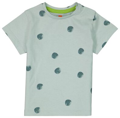 baby t-shirt stippen blauw - 1000023878 - HEMA