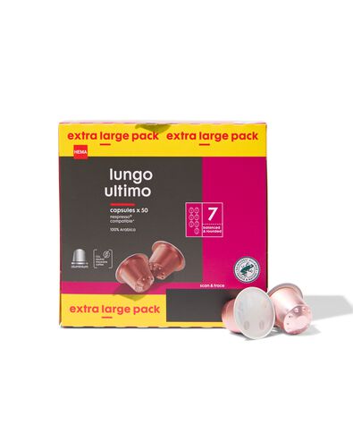 koffiecups lungo ultimo - 50 stuks - 17180035 - HEMA