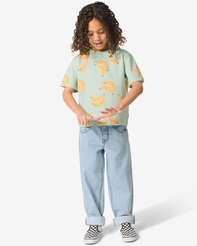 kinderjeans  middenblauw middenblauw - 30786524MIDBLUE - HEMA