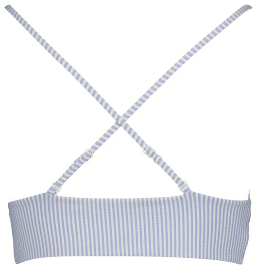 dames padded triangle bikinitop blauw - 1000017952 - HEMA