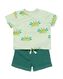 baby kledingset  groen 80 - 33102754 - HEMA