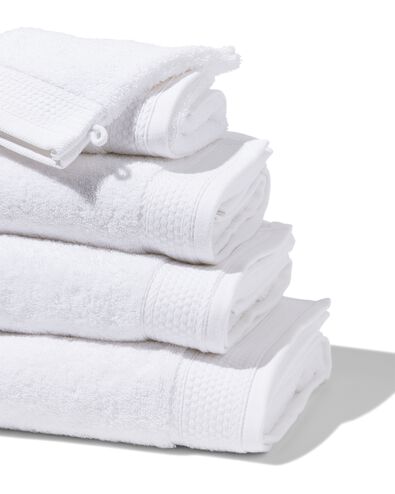 handdoek - 50 x 100 cm - hotel extra zwaar - wit uni wit handdoek 50 x 100 - 5240067 - HEMA