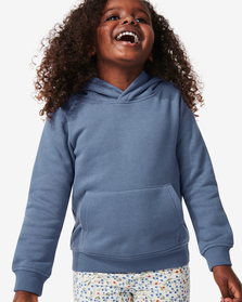kinder sweater met capuchon blauw blauw - 1000029617 - HEMA