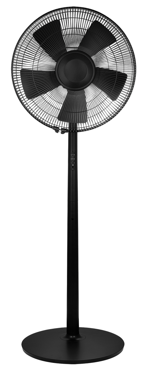 staande ventilator met afstandsbediening 135cm luxe zwart - 80060021 - HEMA